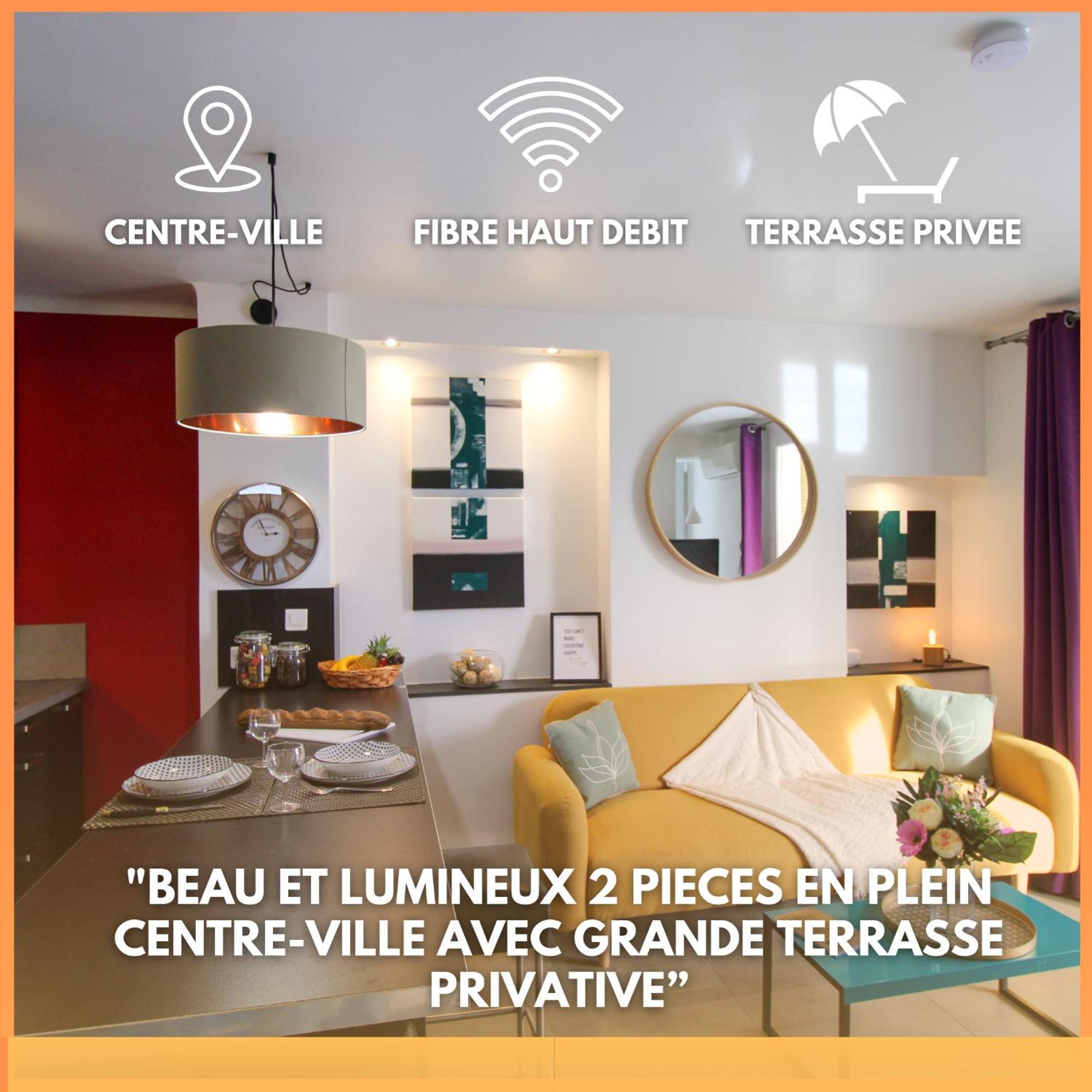 Le Bobillot By Apirent #Central #Terrasse #Wifi #Clim คานส์ ภายนอก รูปภาพ